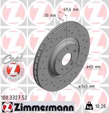 Zimmermann Sport Brake Disc for AUDI TT (8J3) front