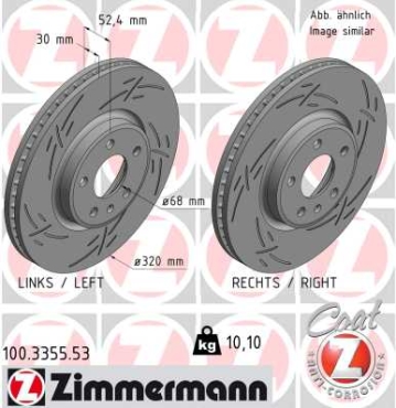 Zimmermann Sport Brake Disc for AUDI A6 Avant (4G5, 4GD, C7) front