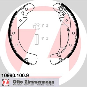 Zimmermann Brake Shoe Set for OPEL ASTRA H TwinTop (A04) rear
