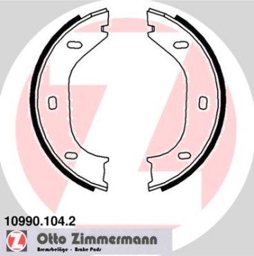 Zimmermann Bremsbackensatz für ALFA ROMEO GIULIETTA (116_) hinten / Feststellbremse