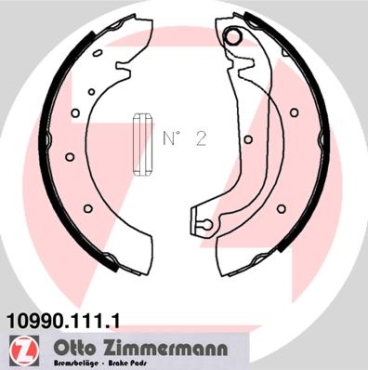Zimmermann Brake Shoe Set for FIAT DUCATO Pritsche/Fahrgestell (290_) rear