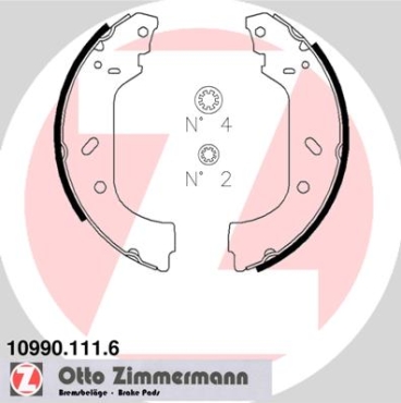 Zimmermann Bremsbackensatz für PEUGEOT EXPERT Pritsche/Fahrgestell (223) hinten