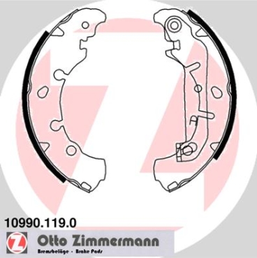 Zimmermann Brake Shoe Set for FORD FIESTA V (JH_, JD_) rear