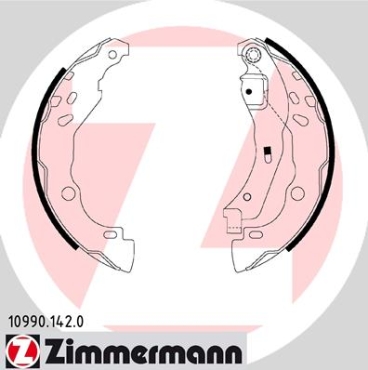 Zimmermann Brake Shoe Set for RENAULT CLIO II (BB_, CB_) rear