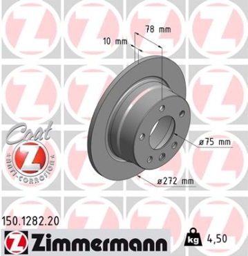 Zimmermann Brake Disc for BMW 3 Compact (E36) rear