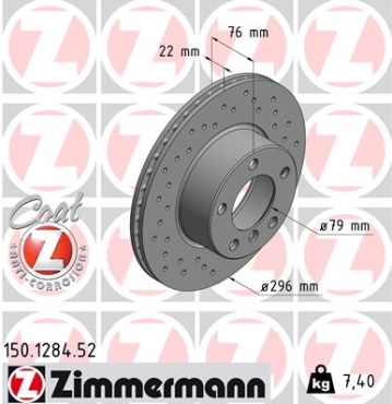 Zimmermann Sport Brake Disc for BMW 5 (E39) front