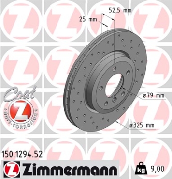 Zimmermann Sport Brake Disc for BMW 3 Coupe (E46) front