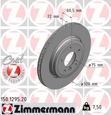 Zimmermann Brake Disc for BMW 3 (E46) rear
