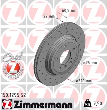 Zimmermann Sport Brake Disc for BMW 3 (E46) rear