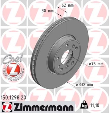 Zimmermann Brake Disc for BMW X5 (E53) front