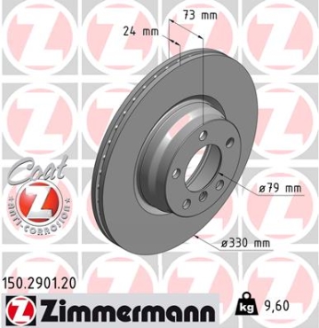 Zimmermann Brake Disc for BMW 4 Coupe (F32, F82) front