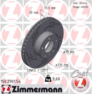 Zimmermann Sport Brake Disc for BMW 4 Gran Coupe (F36) front left