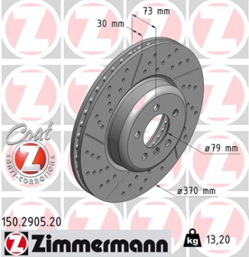 Zimmermann Brake Disc for BMW 1 (F20) front