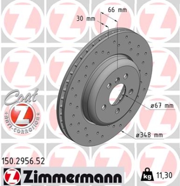 Zimmermann Sport Brake Disc for BMW 5 (G30, F90) front