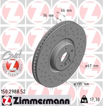 Zimmermann Sport Brake Disc for BMW 7 (G11, G12) front