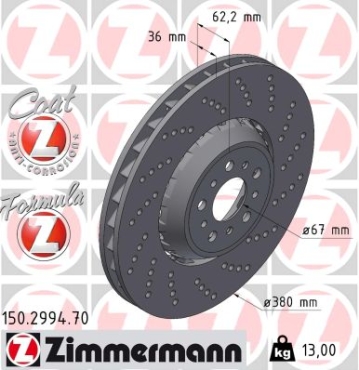 Zimmermann Brake Disc for BMW 3 (G20, G80, G28) front right