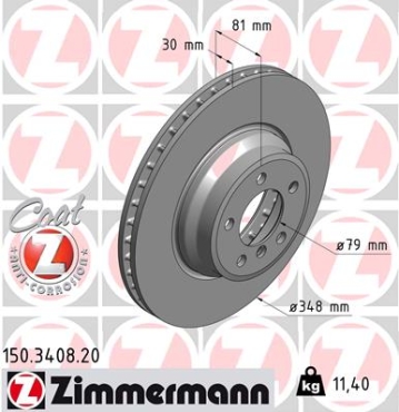 Zimmermann Brake Disc for BMW 7 (E65, E66, E67) front