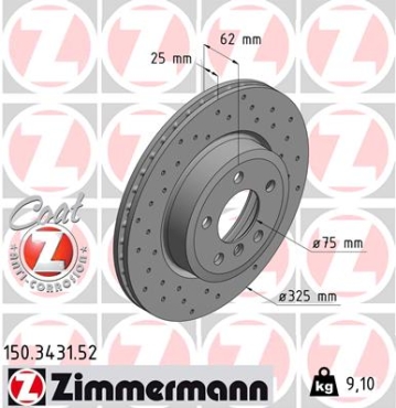 Zimmermann Sport Brake Disc for BMW X3 (E83) front