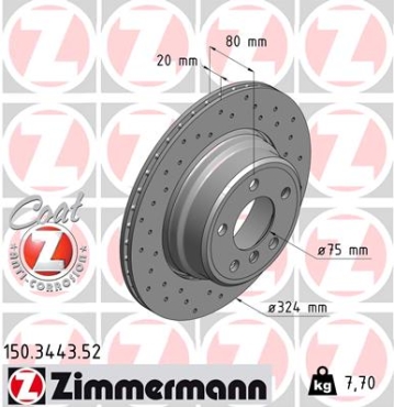Zimmermann Sport Brake Disc for BMW X5 (E53) rear