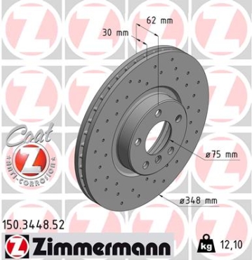 Zimmermann Sport Brake Disc for BMW X5 (F15, F85) front