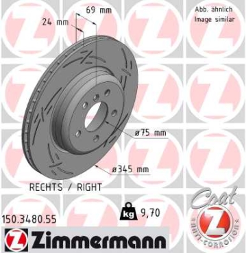 Zimmermann Sport Brake Disc for BMW 6 Gran Coupe (F06) rear right