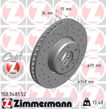 Zimmermann Sport Brake Disc for BMW 5 (E60) front