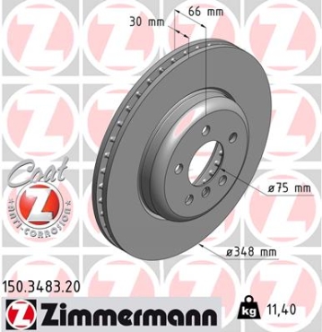 Zimmermann Brake Disc for BMW 6 Gran Coupe (F06) front