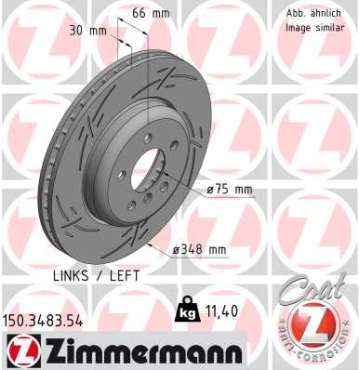 Zimmermann Sport Brake Disc for BMW 6 Coupe (F13) front left