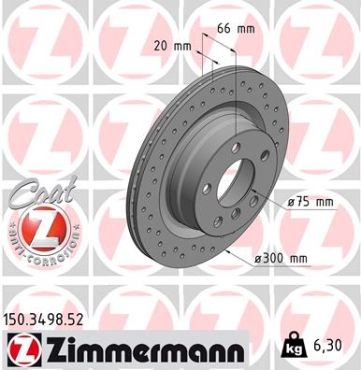 Zimmermann Sport Brake Disc for BMW 1 (F21) rear