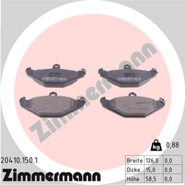 Zimmermann Brake pads for RENAULT LAGUNA I (B56_, 556_) rear