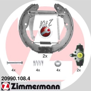 Zimmermann Brake Shoe Kit for SKODA OCTAVIA I Combi (1U5) rear