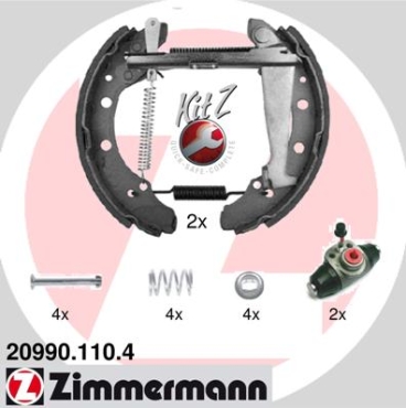 Zimmermann Brake Shoe Kit for SKODA FAVORIT Forman (785) rear