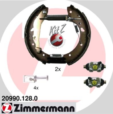 Zimmermann Brake Shoe Kit for TOYOTA AVENSIS Liftback (_T22_) rear