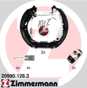 Zimmermann Brake Shoe Kit for FORD FIESTA VI (CB1, CCN) rear