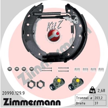 Zimmermann Brake Shoe Kit for DACIA LOGAN (LS_) rear
