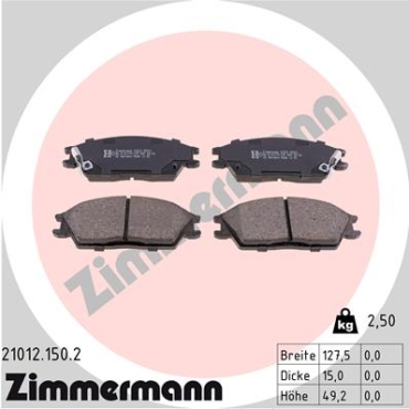 Zimmermann Brake pads for HYUNDAI GETZ (TB) front