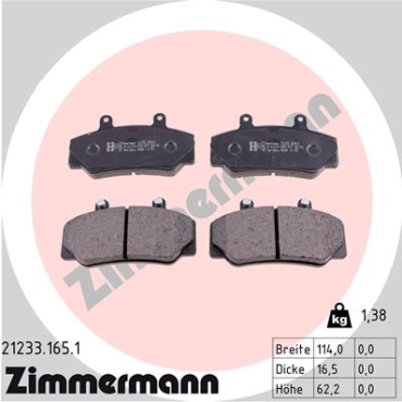 Zimmermann Brake pads for VOLVO 940 Kombi (945) front