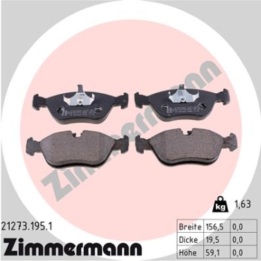 Zimmermann Brake pads for VOLVO C70 I Coupe (872) front