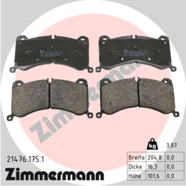 Zimmermann Brake pads for AUDI E-TRON (GEN) front