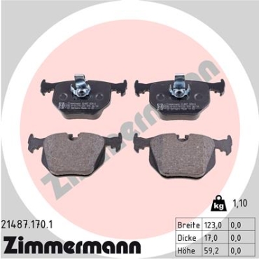 Zimmermann Brake pads for BMW 3 Cabriolet (E46) rear