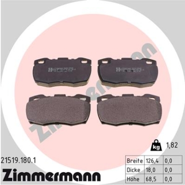 Zimmermann Brake pads for LAND ROVER DEFENDER Cabrio (L316) front