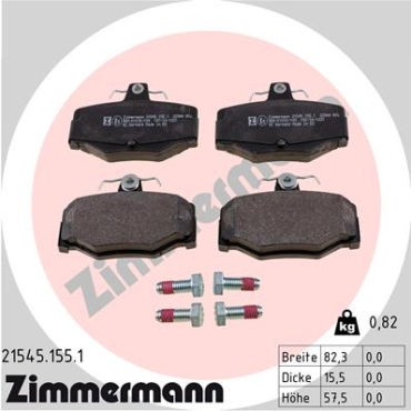Zimmermann Brake pads for NISSAN ALMERA II Hatchback (N16) rear
