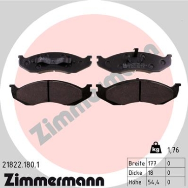 Zimmermann Brake pads for JEEP GRAND CHEROKEE I (ZJ, ZG) front