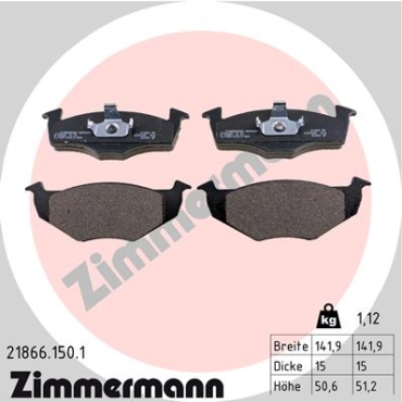 Zimmermann Brake pads for SEAT TOLEDO I (1L) front