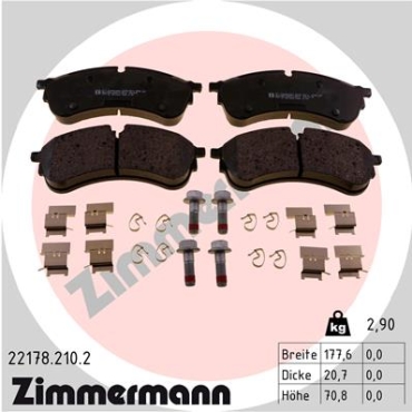 Zimmermann Brake pads for MAN TGE Pritsche/Fahrgestell (UZ_) front