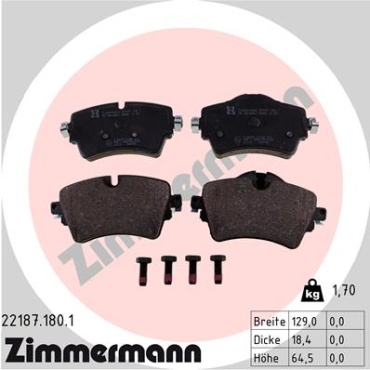 Zimmermann Brake pads for MINI MINI CLUBMAN (F54) front