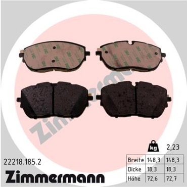 Zimmermann Brake pads for PEUGEOT 308 SW II front