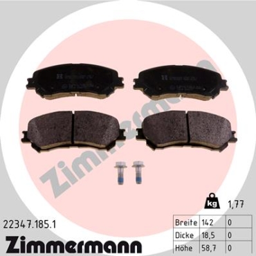 Zimmermann Brake pads for RENAULT TALISMAN (L2M_) front