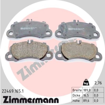 Zimmermann Brake pads for PORSCHE CAYENNE (9YA) front