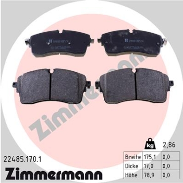 Zimmermann Brake pads for LAND ROVER RANGE ROVER EVOQUE Cabriolet (L538) front